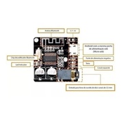 Mini Módulo Receptor Áudio Bluetooth 5.0 MP3: Som de Alta Qualidade Sem Fios - imagem 3