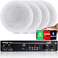 Som Ambiente Completo: Amplificador + 4 Arandelas - imagem 1