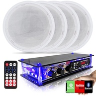 Som Ambiente Imersivo: Kit 4 Arandelas + Amplificador - imagem 1