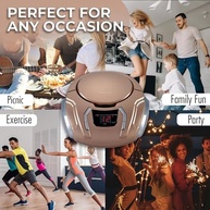 Boombox Sylvania Portátil CD Player: Som Clássico com Rádio AM/FM e Memória Programável - imagem 5