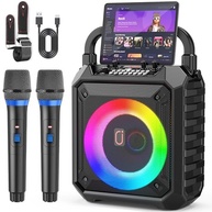 JYX Caixa de Som Bluetooth Portátil com 2 Microfones e Luzes DJ: Festa e Karaokê em Casa! - imagem 2