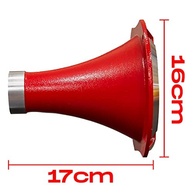 Corneta Boca Cone Rosca Alumínio Jarrão Caneca Vermelho - Som Potente! - imagem 3