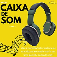 Fone Bluetooth 2 em 1: Som Potente e Caixa de Som! - imagem 2