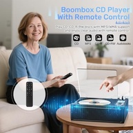 DGXWLLW Boombox Portátil Bluetooth: Som Estéreo, CD Player Recarregável e Rádio FM - imagem 5