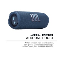 JBL Flip 7 Azul: Caixa de Som Portátil com Som Poderoso e 16h de Bateria - imagem 3