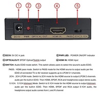 YOTOCAP YT-912: Extrator de Áudio HDMI 2 Portas para Som Imersivo - imagem 4