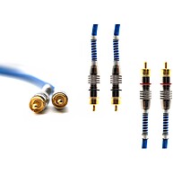Cabo RCA 1 Metro Azul com Dupla Blindagem – Qualidade Premium para Som - imagem 2