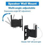 Suporte de Parede Howonder-pro HD-618pro: Som Perfeito em Qualquer Lugar (2 Unidades, Preto) - imagem 3