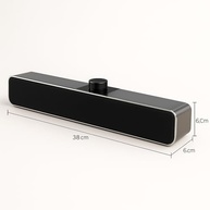 Caixa de Som - Soundbar Estéreo USB para PC Computador TV - Som Potente com Efeito Estéreo e Modo Auxiliar - imagem 4
