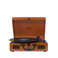 Vitrola Raveo Sonetto Wood: USB, Bluetooth e Som Potente 10W | Design Clássico Marrom - imagem 1