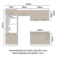 Cozinha Completa 270cm Agata Madesa: Seu Sonho! - imagem 2