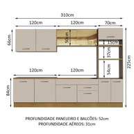 Cozinha Completa 310cm Agata Madesa: Seu Sonho! - imagem 2