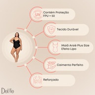 Maiô Plus Size Modelador: Conquiste a Silhueta dos Sonhos! - imagem 2