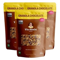 Kit 3 Granola Gotas de Chocolate Coco Cereal 200g cada Tia Sônia - imagem 2