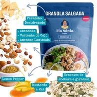 Tia Sônia, Granola Salgada Francesa Parmesão Castanhas 200g Tia Sônia Artesanal Sem Glúten - imagem 7