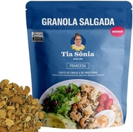 Tia Sônia, Granola Salgada Francesa Parmesão Castanhas 200g Tia Sônia Artesanal Sem Glúten - imagem 1