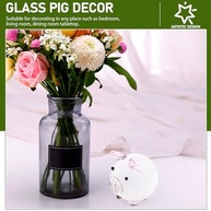 Ornamento de Porco de Cristal Veemoon - Estatueta de Vidro Soprado à Mão para Decoração Elegante - imagem 5