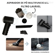 Aspirador de Pó 3 em 1 Portátil: Mini Aspirador Recarregável USB Sem Fio com Função Soprador - imagem 4