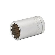 Soquete Encaixe 1/2 POL x 18mm Estriado 6061 BRASFORT - imagem 1