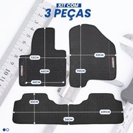 Jogo de Tapetes Automotivos Emborrachados Premium para Kia Sorento (2010-2024) - Proteção e Estilo - imagem 3