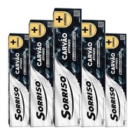Sorriso Carvão: Kit 5 Cremes Dentais 140g - imagem 1