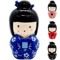 Estátua Cerâmica Kokeshi Azul - Sorte, Amor e Proteção Japonesa - imagem 1