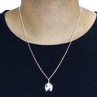 Corrente Prata 925 Masculina: Estilo e Sorte! - imagem 2