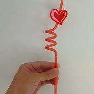Canudo Espiral Coração: Charme e Amor em Cada Sorvo! - imagem 2