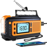 Rádio Solar Missonchoo 5000mAh: Emergência AM/FM/NOAA, Lanterna, SOS e Carregador Portátil - imagem 2