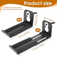 Suporte Universal Ajustável para Soundbar - Design Moderno e Organizado - imagem 4