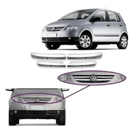 Aplique para Grade Dianteira Volkswagen Fox Spacefox 2008-2010 - Kit Cromado Premium - imagem 3