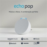 Echo Pop (Nova Geração): Smart Speaker Compacto com Alexa e Som Envolvente - Branco - imagem 2