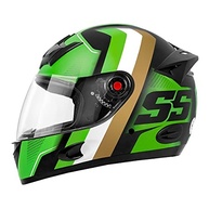 Capacete MX5 Super Speed 56 Verde/Dourado - Segurança e Estilo para suas Aventuras Off-Road - imagem 2