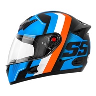 Capacete Mixs MX5 Super Speed 60 Azul/Laranja: Segurança e Estilo para suas Aventuras - imagem 1