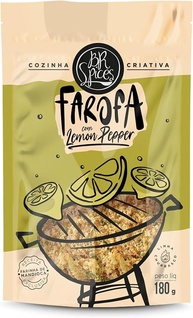 Br Spices, Farofa Temperada com Lemon Pepper - Pouch 180g - imagem 1
