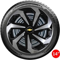 Jogo 4 Calotas Spider Aro 14 Chevrolet Onix, Celta, Prisma, Corsa, Agile e Mais - Design Esportivo e Fixação Segura - imagem 4