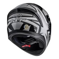 Capacete Peels Spike II: Estilo Geométrico Preto e Prata com Viseira Clara para Motociclistas - imagem 4