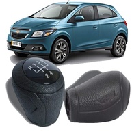 Manopla Bola de Câmbio Onix Prisma Spin Cobalt Sonic 2013-2020 Preta Lente Preta - Upgrade de Estilo e Conforto - imagem 1