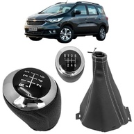 Manopla Câmbio Cromada + Coifa Courvin para Chevrolet Spin 2013-2022 - imagem 2