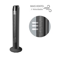 Ventilador Torre Spirit Sky 90cm - Moderno, Silencioso e Econômico | Preto e Prata - imagem 4
