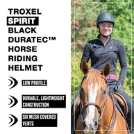 Capacete Troxel Spirit Performance Duratec Preto - Segurança e Estilo para Cavaleiros - imagem 3