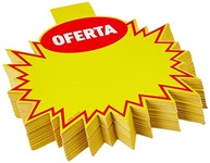 Cartaz Splash Oferta Amarelo 16x20cm - Pacote com 100 Unidades - Ideal para Promoções e Sinalização - imagem 2