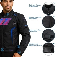 Jaqueta X11 One Sport Sporadic Masculina Imperme?vel Motociclista Motoqueiro Protetora - imagem 5