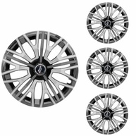 Jogo de Calotas Aro 14 Triton Sport Black Silver Graphite Universal - Elitte Motors - imagem 2