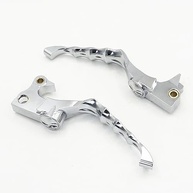 Alavanca de Embreagem e Freio CNC Crânio para Harley Sportster 883/1200 (2004-2015) - Cromo - imagem 4