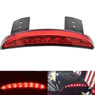 Luz Traseira LED para Harley Davidson Sportster: Freio e Placa com Design Exclusivo (Concha Vermelha) - imagem 2