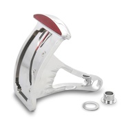 Suporte Curvo Cromado para Placa Lateral com LED - Harley Sportster, Bobber, V-Rod e Mais! - imagem 1