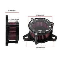 Filtro de Ar CNC Preto Sporacingrts para Harley Davidson Sportster XL883P - Mais Potência e Fluxo de Ar - imagem 3