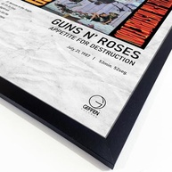Quadro Álbum Spotify Appetite for Destruction - Guns N' Roses | 40x60cm | Moldura Preta Ecológica - imagem 4