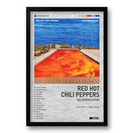 Quadro Álbum Spotify Californication Red Hot Chili Peppers 40x60cm - Moldura Ecológica Preta - imagem 2